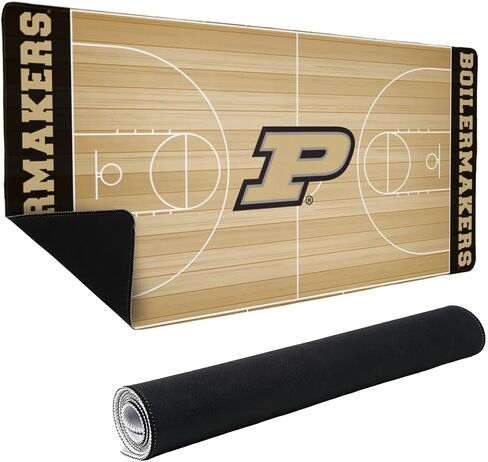 Purdue University Boilermakers Basketball Large Gaming Mouse Pad Desk Mat with Stitched Edges, Non-Slip Base for Gamer, Home and Office, 31.5 x 15.7 in Kuwait