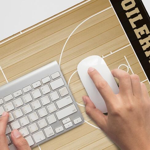 Purdue University Boilermakers Basketball Large Gaming Mouse Pad Desk Mat with Stitched Edges, Non-Slip Base for Gamer, Home and Office, 31.5 x 15.7 in Kuwait
