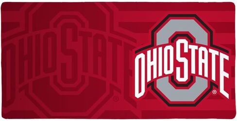 Ohio State University Buckeyes Primary Stripe Large Gaming Mouse Pad Desk Mat with Stitched Edges, Non-Slip Base for Gamer, Home and Office, 31.5 x 15.7 in Kuwait