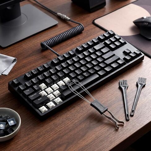 3 PCS Keyboard Switches Remover Keycap Puller and Switch Puller Key Cap Removal Tool Stainless Steel Keycap Pullers and Switch Pullers Tool with Cleaning Brushes for Mechanical Keyboard Maintenance in Kuwait