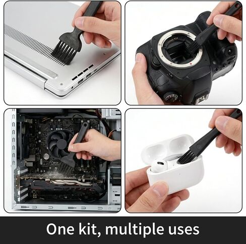 Keyboard Cleaning Kit 6PCS,Keycap & Switch Puller | 5 Anti-Static Brushes for Mechanical Keyboards PC Electronics Maintenance,Reinforced Steel Wide-Grip Set in Kuwait