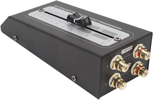 Passive Preamp Volume Controller, Metal Gold Plated Connectors Lossless Output Precise Adjustment, with No Power Supply Needed, for Active Speakers Power Amplifiers Computer in Kuwait