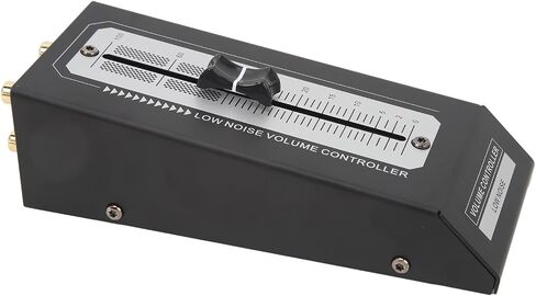 Passive Preamp Volume Controller, Metal Gold Plated Connectors Lossless Output Precise Adjustment, with No Power Supply Needed, for Active Speakers Power Amplifiers Computer in Kuwait