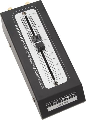 Passive Preamp Volume Controller, Metal Gold Plated Connectors Lossless Output Precise Adjustment, with No Power Supply Needed, for Active Speakers Power Amplifiers Computer in Kuwait