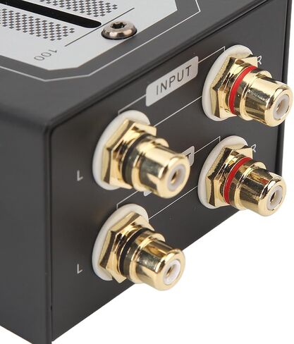 Passive Preamp Volume Controller, Metal Gold Plated Connectors Lossless Output Precise Adjustment, with No Power Supply Needed, for Active Speakers Power Amplifiers Computer in Kuwait