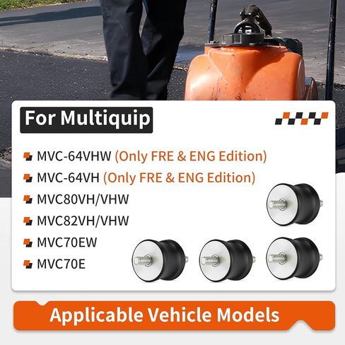 4Pcs Shock Mount for Multiquip MVC-64VH/VHW MVC70E/EW MVC82VH/VHW 939010254 in Kuwait
