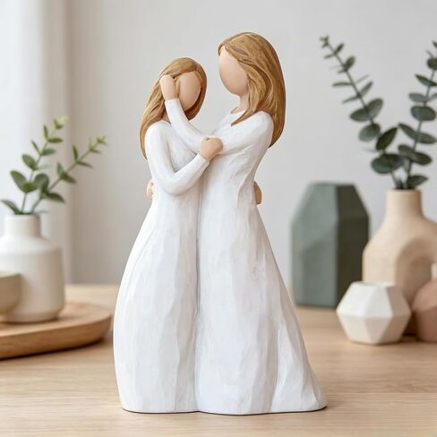 Mother Daughter Figurine Statue Mom & Daughter Birthday Gift Mother in Law Gifts (Close to Me) in Saudi Arabia
