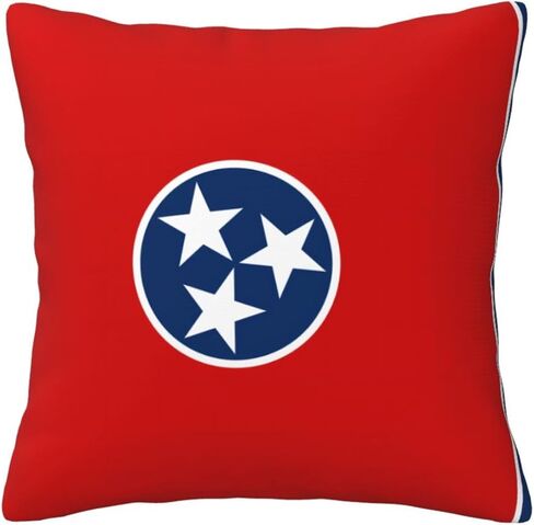 Tennessee State Flag All-Season Throw Pillowcases, Fabric Sofa and Interior Decorative Pillowcases, Soft and Fluffy Cushions. in Kuwait