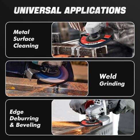 28 حزمة 4 1/2 بوصة قرص رفرف زاوية طاحونة قرص صنفرة نوع 27 قرص رفرف ممتاز عالي الكثافة جامبو 40 60 80 120 قرص صنفرة زركونيا رفرف (4 1/2 بوصة × 7/8 بوصة) in Kuwait