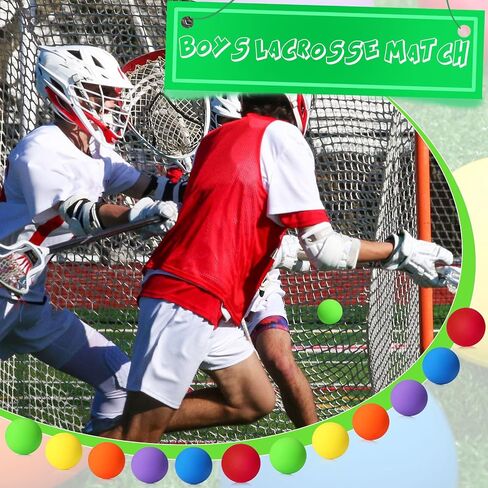 Sosation 36 Pcs Lacrosse Balls Bulk 2.5 Inch Soft Rubber Massage Balls Lacrosse Balls for Practice Training Stress Relief Balls Myofascial Release Tools Muscle Knot Remover Balls in Kuwait