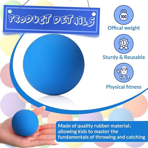 Sosation 36 Pcs Lacrosse Balls Bulk 2.5 Inch Soft Rubber Massage Balls Lacrosse Balls for Practice Training Stress Relief Balls Myofascial Release Tools Muscle Knot Remover Balls in Kuwait