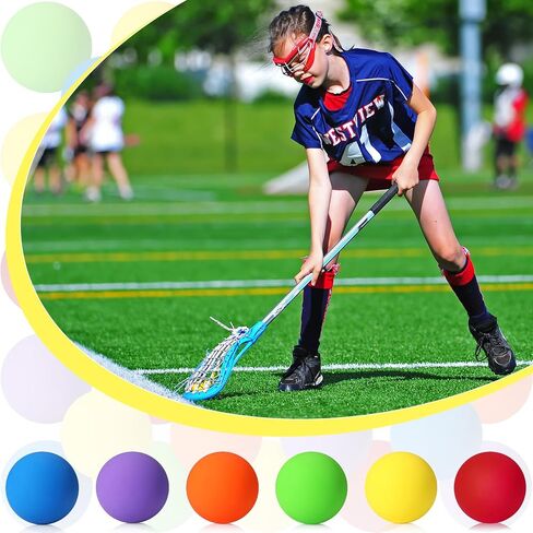 Sosation 36 Pcs Lacrosse Balls Bulk 2.5 Inch Soft Rubber Massage Balls Lacrosse Balls for Practice Training Stress Relief Balls Myofascial Release Tools Muscle Knot Remover Balls in Kuwait