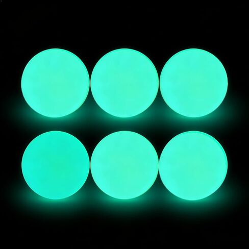 6PCS Glow in The Dark Lacrosse Ball, 8" Street Hockey Balls Training Sport Ball for Indoor Outdoor Sports Night Practice in Kuwait