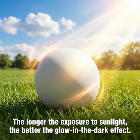6PCS Glow in The Dark Lacrosse Ball, 8" Street Hockey Balls Training Sport Ball for Indoor Outdoor Sports Night Practice in Kuwait