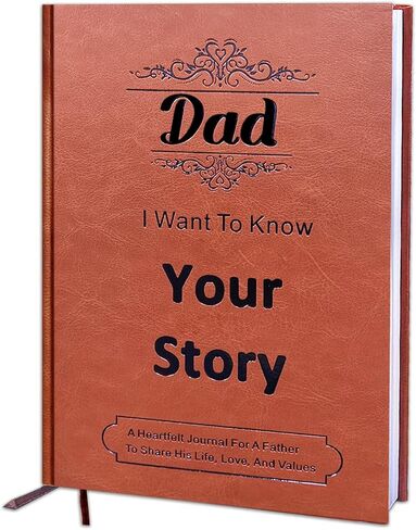 هدايا junqiu for dad - أبي أريد أن أعرف قصة حياتك ، كتاب دفتر اليومية الموجهة للأب - هدايا عيد الأب ، هدايا عيد ميلاد لأبي من ابن الابن ، أبي هدايا لعيد الميلاد in Kuwait