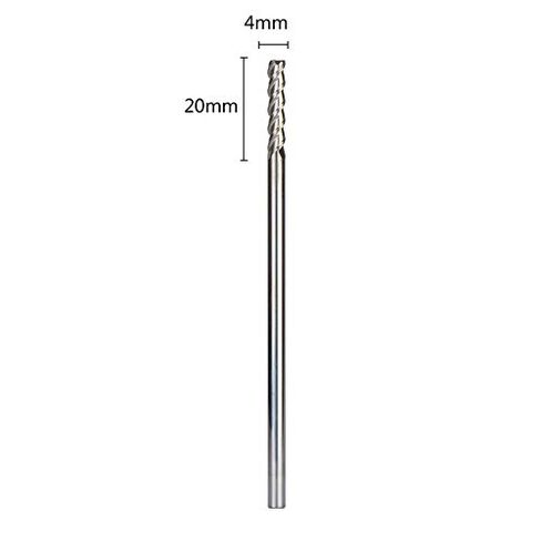 Tungsten Steel End Mills 5pcs/D4-4-100 Milling Cutters for Aluminum CNC Tools 3-Flute End Mills Router Bits,Aluminum Composite in Kuwait