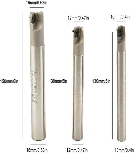 300R CNC Indexable End Mill Holder Set with 10pcs APMT1135 Inserts, Alloy Steel Turning Tool Holders C10-10 C12-12 C16-16 for Metalworking and Manufacturing in Saudi Arabia