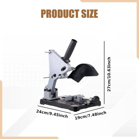 Angle Grind Stand Grind Holder Support Bracket Machine Holder Cast Iron Metal Three Points Fixation Protection Guard Suitable for Professional in Kuwait