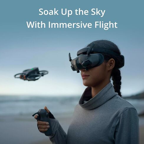 DJI Goggles 3 FPV Goggles with Micro-OLED Screens, O4 HD Video Transmission, Adjustable Diopters, Real View PiP, Wireless Streaming Bundle with Lens Cleaning Kit in Kuwait