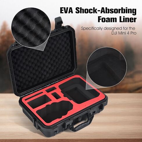 UTEBIT Hard Waterproof Case for DJI Mini 4 Pro/3, RC2/RC Controller, Portable Travel Carrying Bag for DJI, Hard Shell Carrying Case with RC lanyard in Kuwait