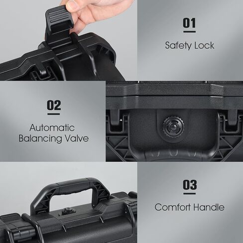 UTEBIT Hard Waterproof Case for DJI Mini 4 Pro/3, RC2/RC Controller, Portable Travel Carrying Bag for DJI, Hard Shell Carrying Case with RC lanyard in Kuwait