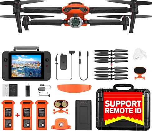 Autel Robotics EVO 2 Pro Enterprise V3, 1" CMOS Sensor, 20MP Photo& 6K/30fps Video, 12-bit DNG, 42 MIN, Carbon Fiber Arms, 15KM Transmission, 7.9" Smart Controller V3, w/Spotlight/Loudspeaker/Strobe in Kuwait