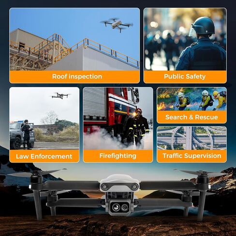 Autel Robotics EVO Lite 640T Enterprise Basic Combo, 640x512 T~hermal&1/2'' CMOS 48MP V~isible C-a-mera, AI Target Recognition, 1-16x Digital Zoom, 866g, 40Min, Split-Screen Display, 12KM in Kuwait