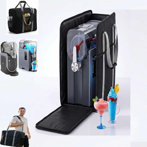 حقيبة حمل آلة Slushie لـ Ninja Slushie Max FS605 FS301 FS300 Iceman RJ62، جيب ذو سعة كبيرة لملحقات آلة Slushie، واقي سميك متوافق مع معظم نماذج آلات Slushie | سعة كبيرة مناسبة لمعظم ماكينات السلاشي، Acc in Kuwait