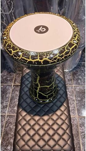 Darbuka Drum Clay Cast Professional Percussion Instrument for Authentic Sound, Traditional Design, Durable Construction in Saudi Arabia