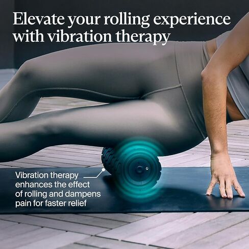 TheraGun Therabody WaveRoller - High Density Foam Roller for Body and Large Muscles. Bluetooth Enabled with 5 Customizable Vibration Frequencies in Therabody App in Kuwait