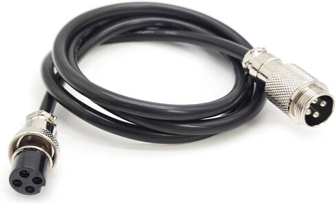 6.56ft GX20 7 Pin Male to Female Cable, GX20 7Pins Female to Male Head Aviation Cordset Electrical Connector Panel Mount Circular Metal Adapter Cordset for Ships 5A 200V 18AWG (2meter) in Kuwait