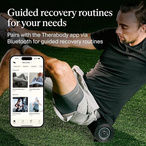 TheraGun Therabody WaveRoller - High Density Foam Roller for Body and Large Muscles. Bluetooth Enabled with 5 Customizable Vibration Frequencies in Therabody App in Kuwait