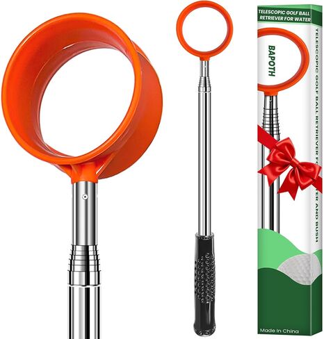 SPEENSUN Golf Ball Retriever, Max 6/9/12/15Ft Lightweight Portable Stainless/Aluminum Alloy Telescopic Golf Ball Grabber for Water, Bushes, Grass and Sand, Golf Accessories Gifts for Men Women in Kuwait