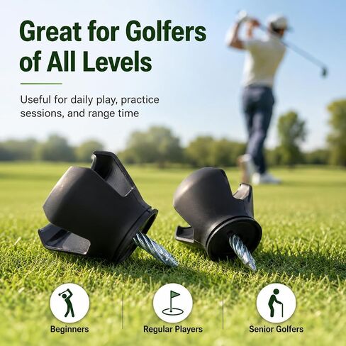 4‑Pack Golf Ball Grabber Picker Durable Golf Ball Retriever Tool for Most Common Putter Ends, Easy No‑Bend Ball Pick‑Up with Secure Grip in Kuwait