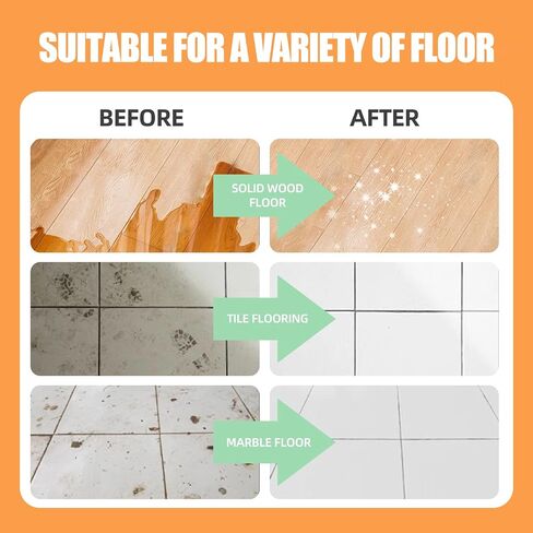 24Pcs Floor Cleaner Tablets Hard Floors Deep Cleaning Solution for mopping, all purpose Dissolvable Cleaning pods for Tile, Vinyl, Hardwood, Compatible with Robot Mops & Wet/Dry Vacuums, Lemon Scent in Kuwait