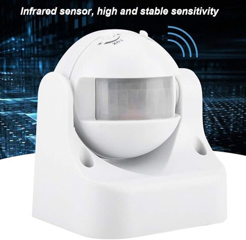 Fafeicy Sensor Switch PVC Infrared Sensor Switch AC110 240V 10A Motion Activated Light Control with 160 Degree Detection IP44 for Corridor Bathroom Stairway Garage Indoor Outdoor in Kuwait