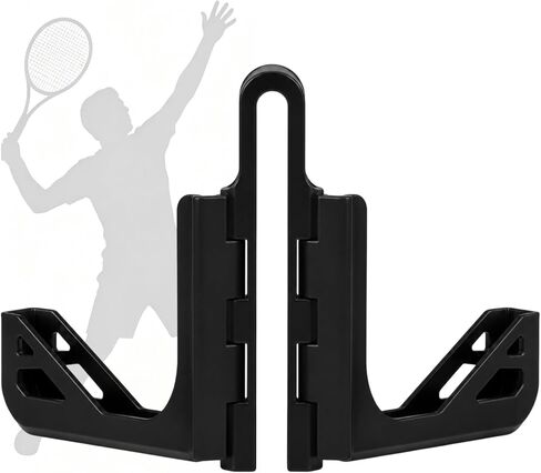 Chumia Foldable Tennis Net Phone Mount, Adjustable Court Fence Camera Holder for Coaching & Match Recording, Stable Clip-on Phone Stand for Tennis Badminton, Ideal for Live Streaming & Gift(Black) in Kuwait