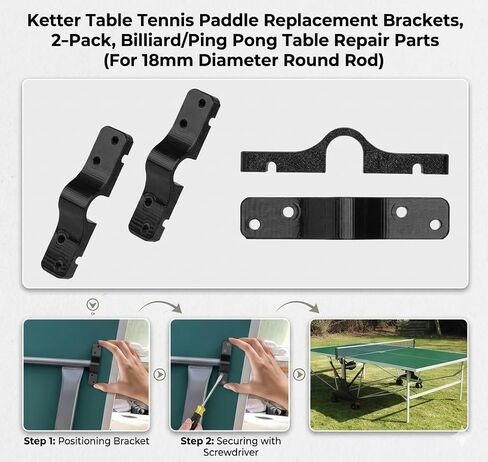 عبوتان من حامل الدعامات البديل المتوافق مع طاولة Kettler Ping Pong - يناسب أعمدة الإطار الدائرية مقاس 18 مم - دعامات دعم شديدة التحمل لإصلاح إطار تنس الطاولة in Kuwait