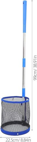 SUPVOX Ping Pong Picker Upper - Professional Table Tennis Retriever with 140-Capacity Tube - Lightweight Aluminum Collector for Training & Robot Practice (Blue) in Kuwait