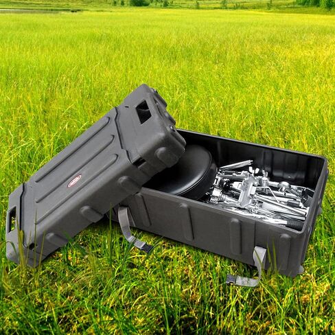 SKB 1SKB-DH3315W حقيبة طبلة بلاستيكية متينة متوسطة الحجم مع مقبض سحب مريح، وحزام شبكي من النايلون عالي التحمل، وعجلات دوارة مدمجة in Kuwait