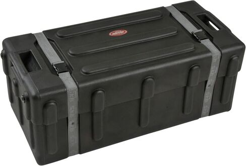 SKB 1SKB-DH3315W حقيبة طبلة بلاستيكية متينة متوسطة الحجم مع مقبض سحب مريح، وحزام شبكي من النايلون عالي التحمل، وعجلات دوارة مدمجة in Kuwait