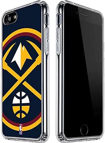 Skinit Clear Phone Case Compatible with iPhone SE (2nd & 3rd Gen) - Officially Licensed NBA Denver Nuggets Large Logo Design in Kuwait