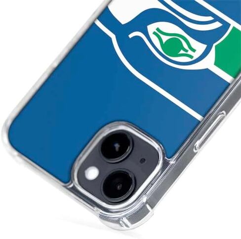 Skinit Phone Case Compatible with MagSafe iPhone 15 Plus - Officially Licensed NFL Seattle Seahawks Retro Logo Design in Kuwait