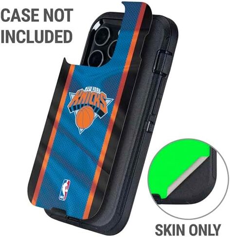 Skinit Decal Phone Skin Compatible with OtterBox Defender iPhone 13 Pro Max - Officially Licensed NBA New York Knicks Away Jersey Design in Kuwait