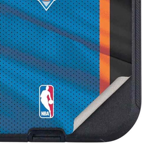 Skinit Decal Phone Skin Compatible with OtterBox Defender iPhone 13 Pro Max - Officially Licensed NBA New York Knicks Away Jersey Design in Kuwait