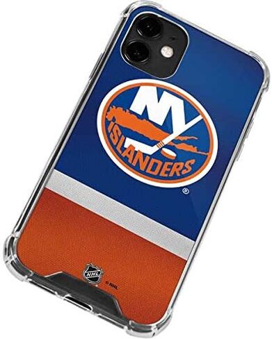 Skinit Clear Phone Case Compatible with iPhone 12 - Officially Licensed NHL New York Islanders Jersey Design in Kuwait
