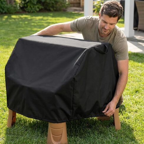 Kids Water Table Cover, Portable Outdoor Toy Cover with Adjustable Drawstring, Durable Summer Toys Covers for Step 2 Rain Showers Splash Pond Water Table in Kuwait