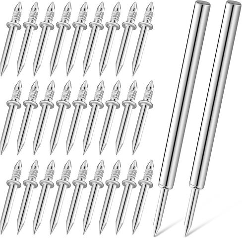 200 Pcs Double Headed Skirting Board Nails with Stainless Steel Sleeves, Versatile Use for Hanging Pictures and Furniture, Sturdy Dual-head Design for Wall and Wood Applications in Saudi Arabia