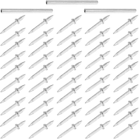 Holibanna Double Head Skirting Nails Invisible Seamless Acoustic Panel Nails with Sleeve Tool for Baseboard and Door Trim Installation, 303pcs Set in Kuwait