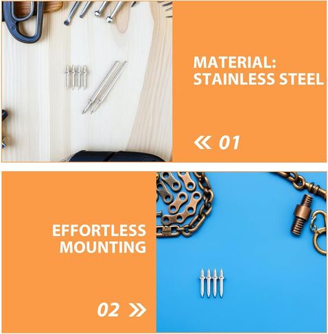 Holibanna Double Head Skirting Nails Invisible Seamless Acoustic Panel Nails with Sleeve Tool for Baseboard and Door Trim Installation, 303pcs Set in Kuwait